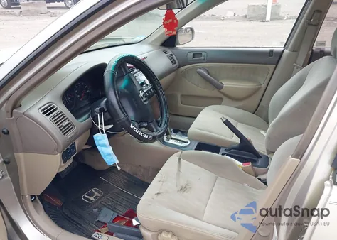 2001 Honda Civic Ex z USA, uszkodzony, nr VIN 2HGES26781H562615